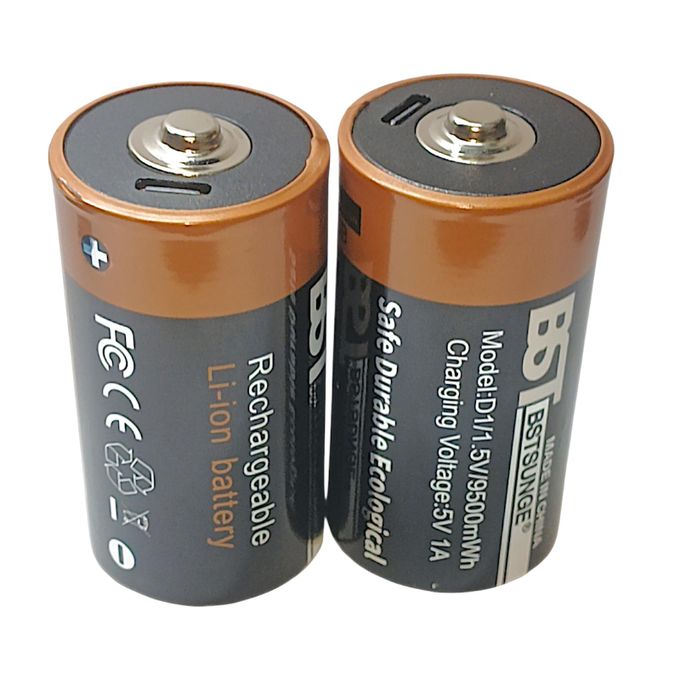🔋 Pile Rechargeable D 9500mWh – Une Énergie Durable au Quotidie